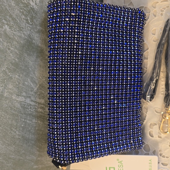 Blue and Silver Clutch - Picture 2 of 7